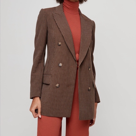 Wilfred Jackets & Blazers - Aritzia Wilfred Margaux Plaid Blazer Size 6